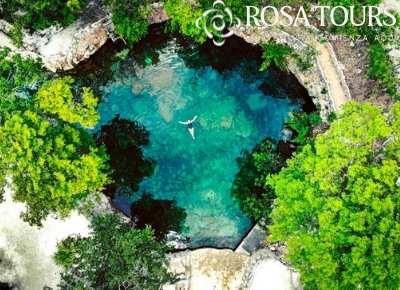 Cenotes Casa Tortuga con Tirolesa